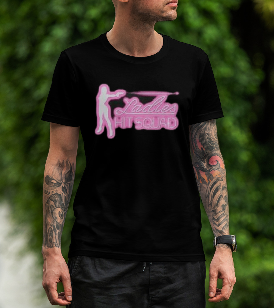 Corteiz Store Ladies Hit Squad Baby Silhouette Pink Neon T-Shirt