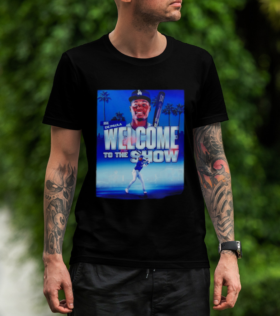 Josue De Paula Welcome To The Show Los Angeles Dodgers T-Shirt
