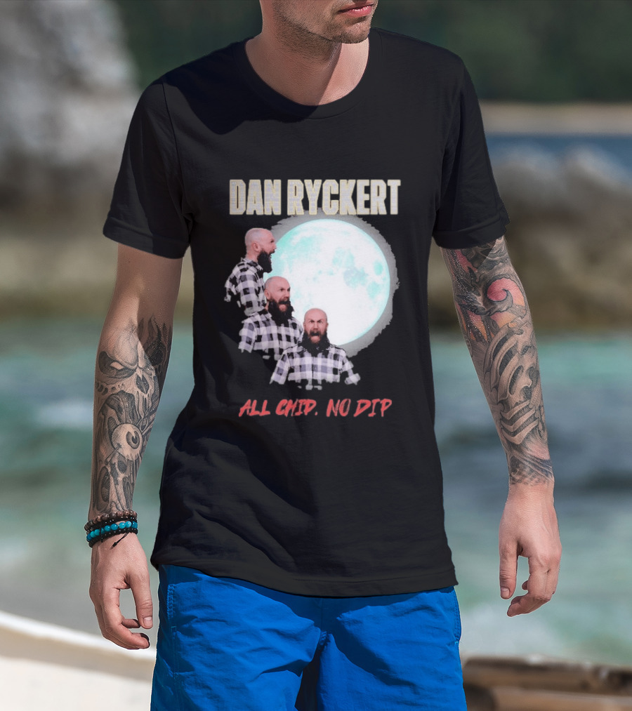 Dan Ryckert All Chip No Dip Plaid Moon Expression Series T-Shirt