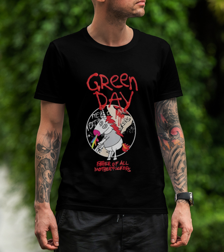 Green Day Father Of All Motherfuckers Unicorn Rainbow Cupcake T-Shirt