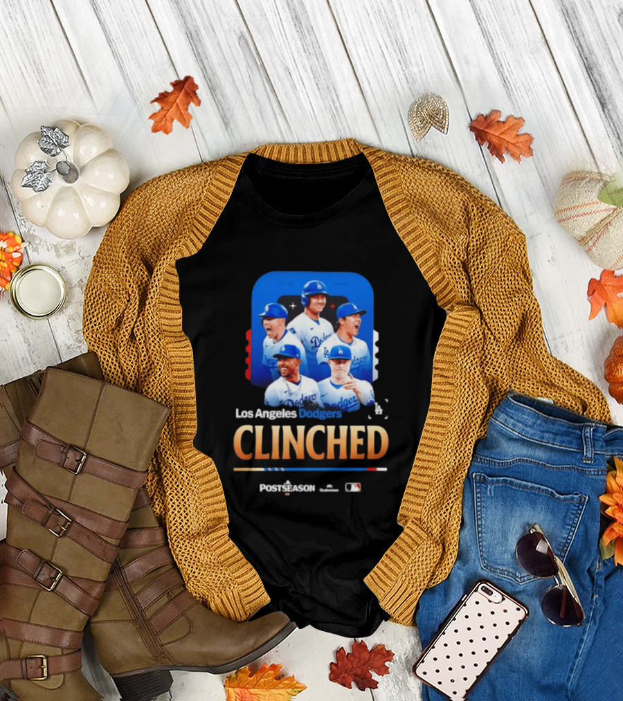 Los Angeles Dodgers Clinched 2026 MLB Postseason Celebration T-Shirt