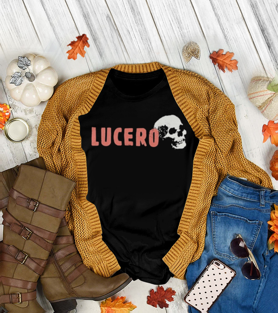 Lucero Skull Leaves T-Shirt