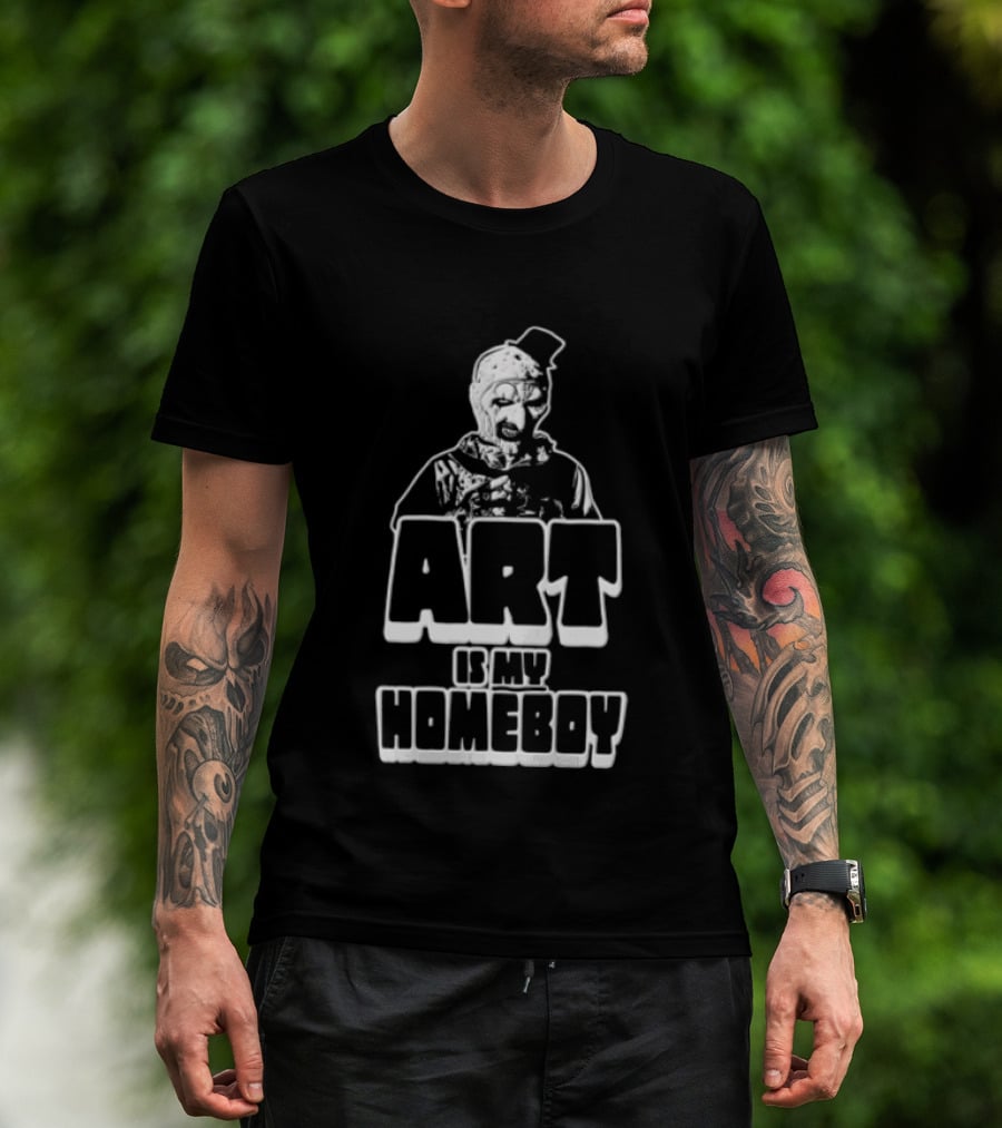 Is My Homeboy The Clown Top Hat Sneering Art Is My Homeboy T-Shirt