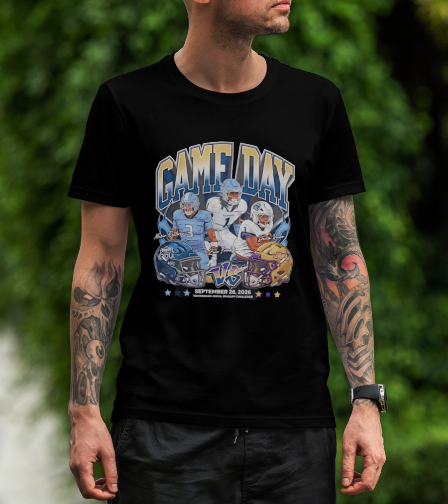 Old Dominion Vs James Madison NCAA Football Rivalry Game Day September 26 2026 T-Shirt