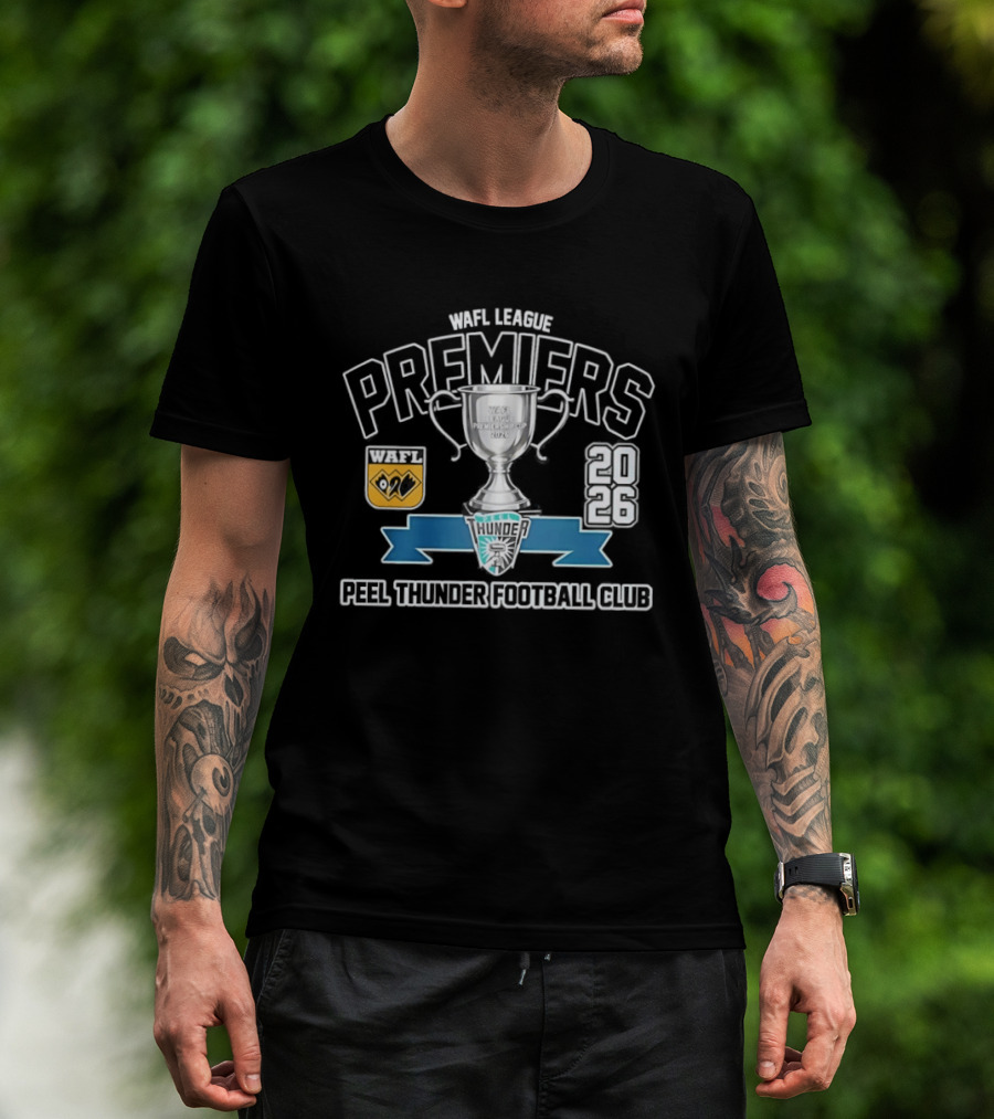 WAFL League Premiers 2026 Peel Thunder Football Club Trophy T-Shirt