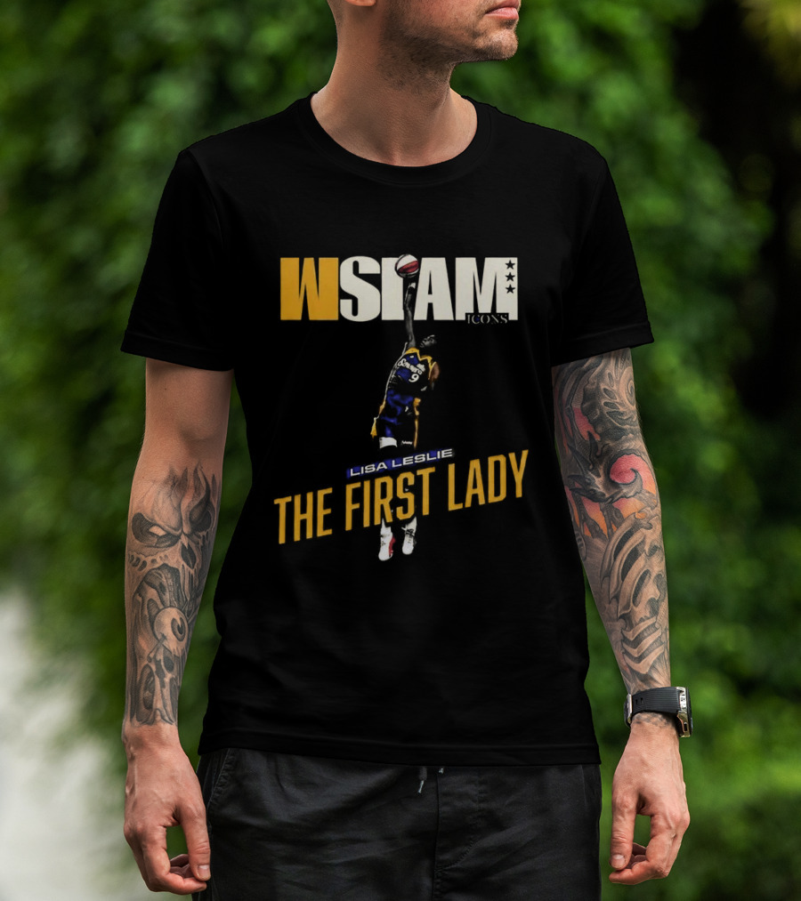 Slam Los Angeles Lisa Leslie The First Lady Court Origins Cover T-Shirt