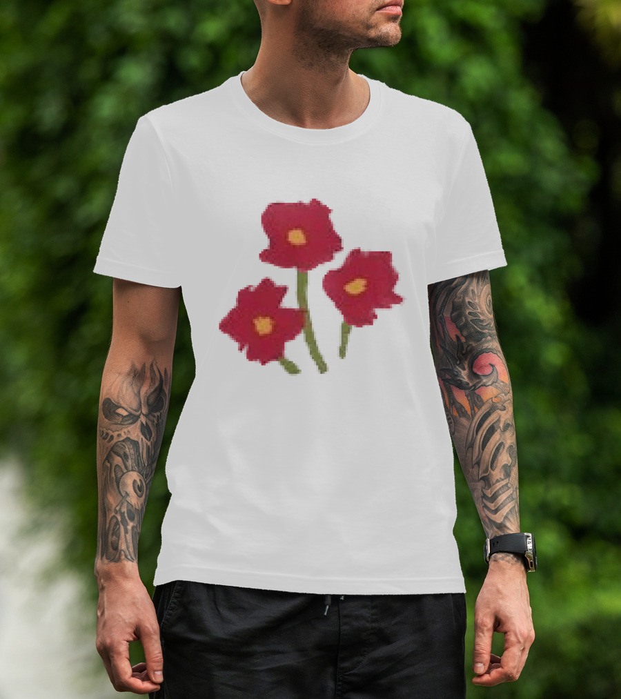 Ellie Holcomb Flowers For No Reason Red Poppies T-Shirt