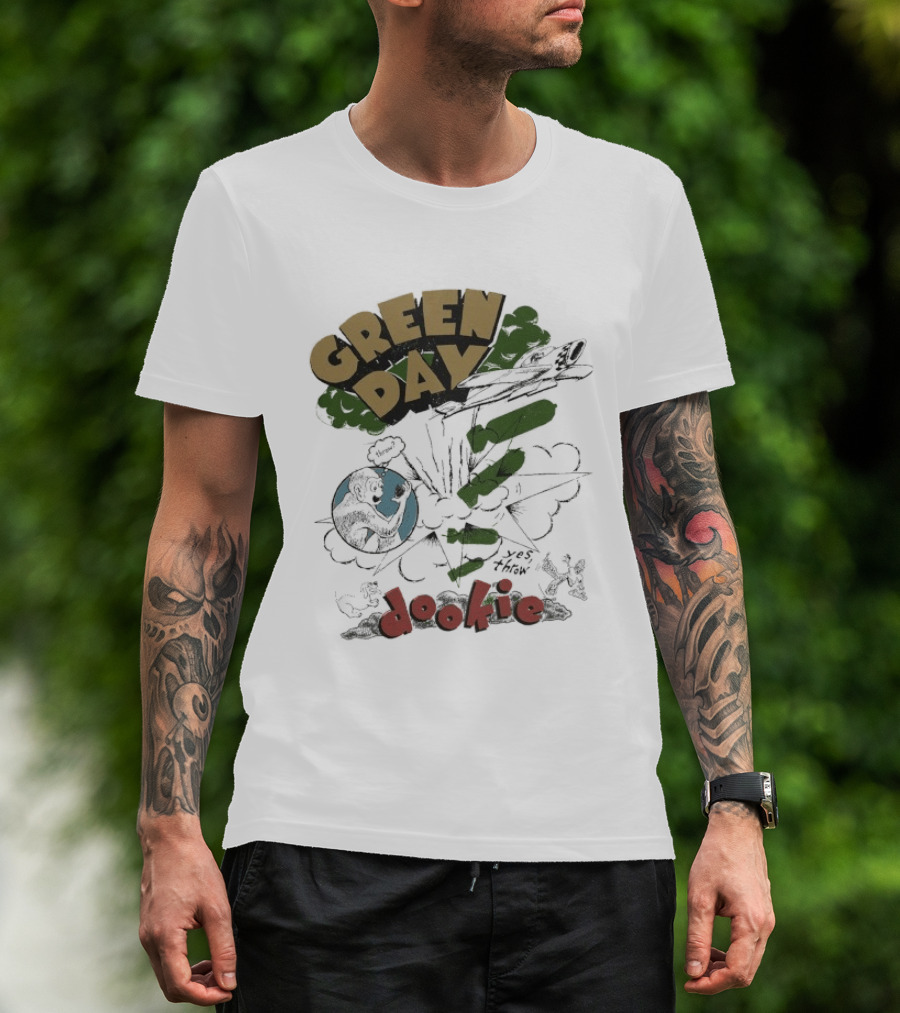Green Day Dookie Explosion Earth Juniors Throw T-Shirt