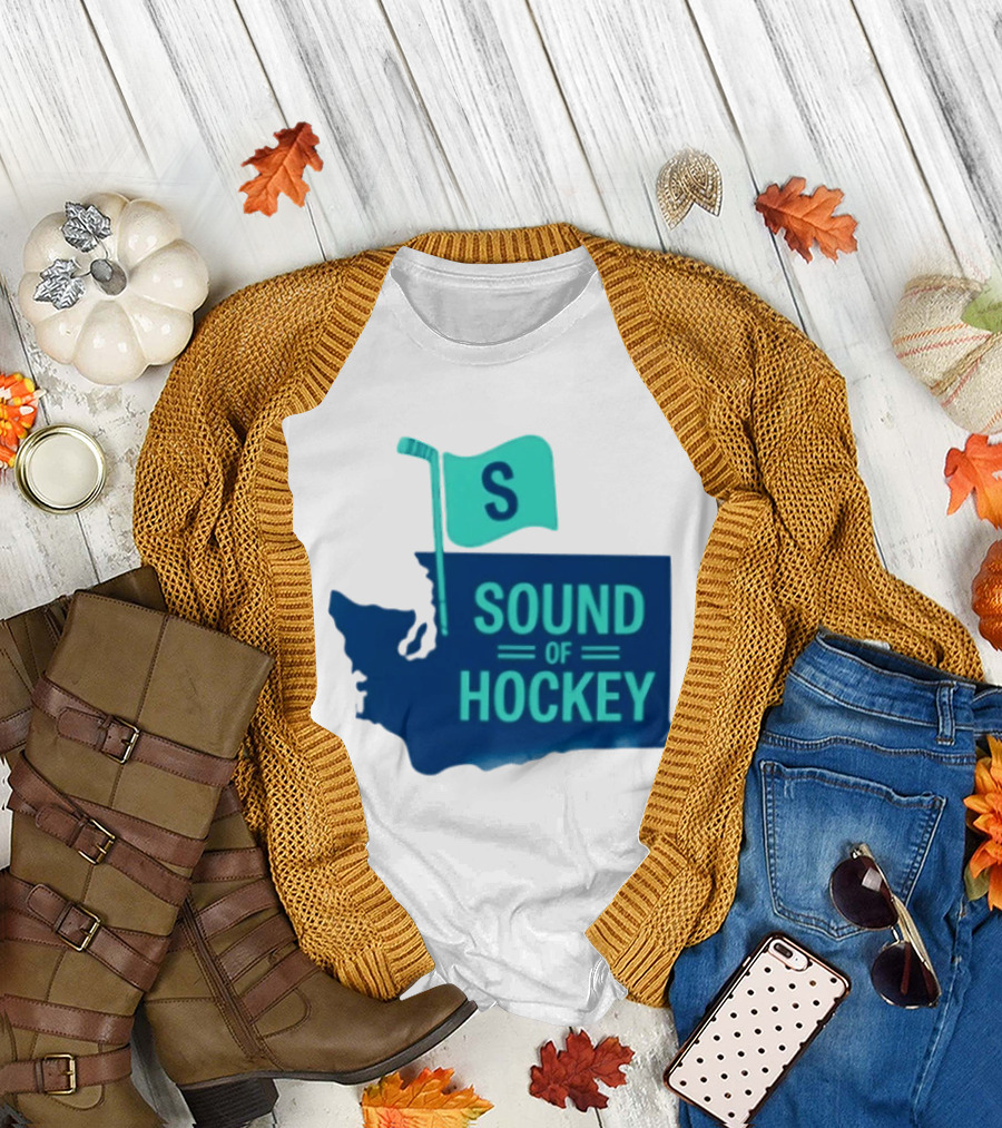 Seattle Kraken Sound Of Hockey State Flag S T-Shirt
