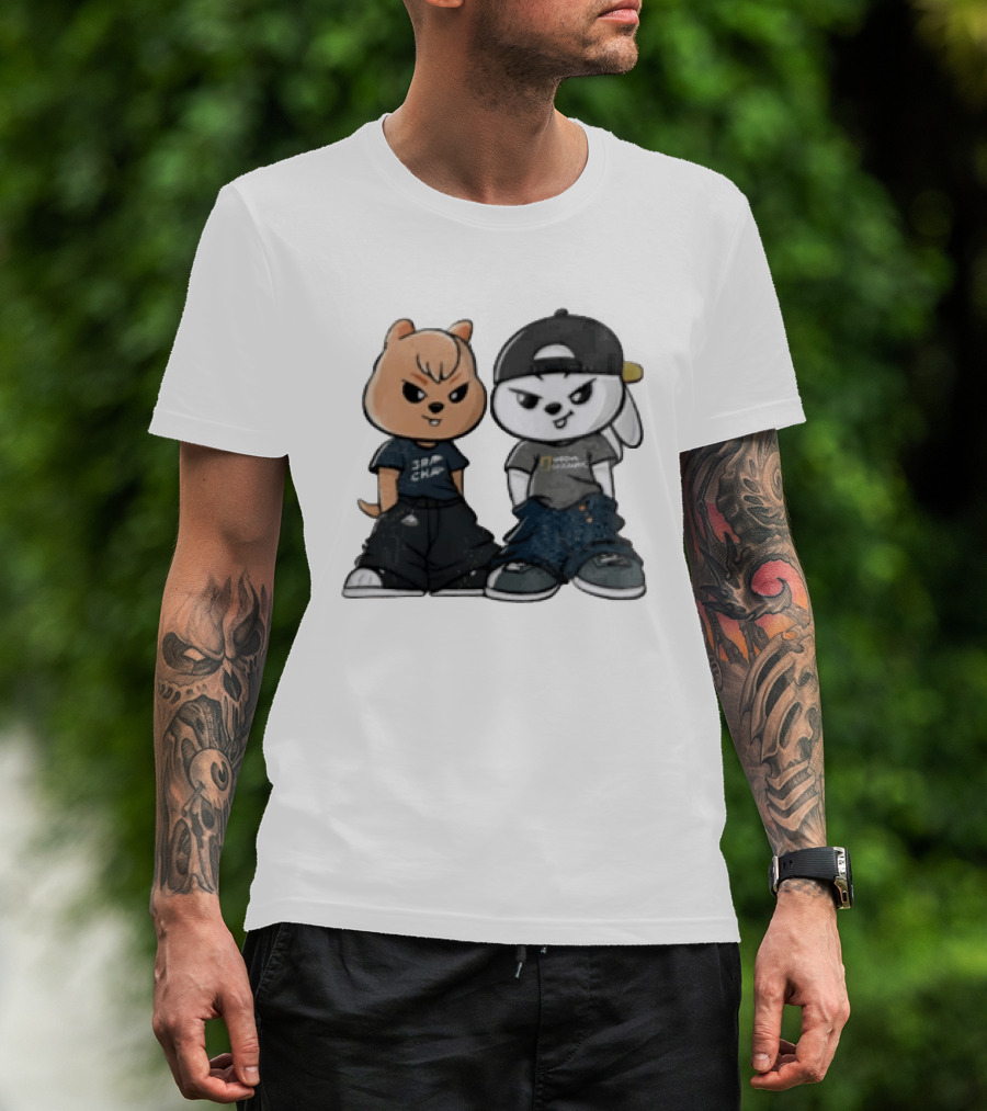SKZOO Stray Kids Characters Han Quokka Leebit Streetwear T-Shirt