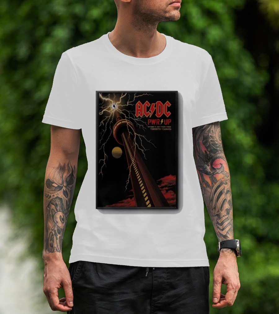AC DC PWR UP Toronto Canada 2026 Rogers Stadium Concert T-Shirt