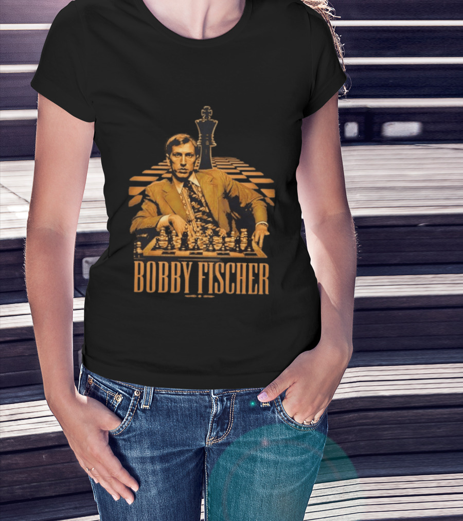 Bobby Fischer Chess Grandmaster Iconic Pose T-Shirt