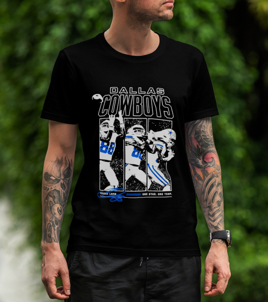 Dallas Cowboys CeeDee Lamb 88 One Star One Team T-Shirt