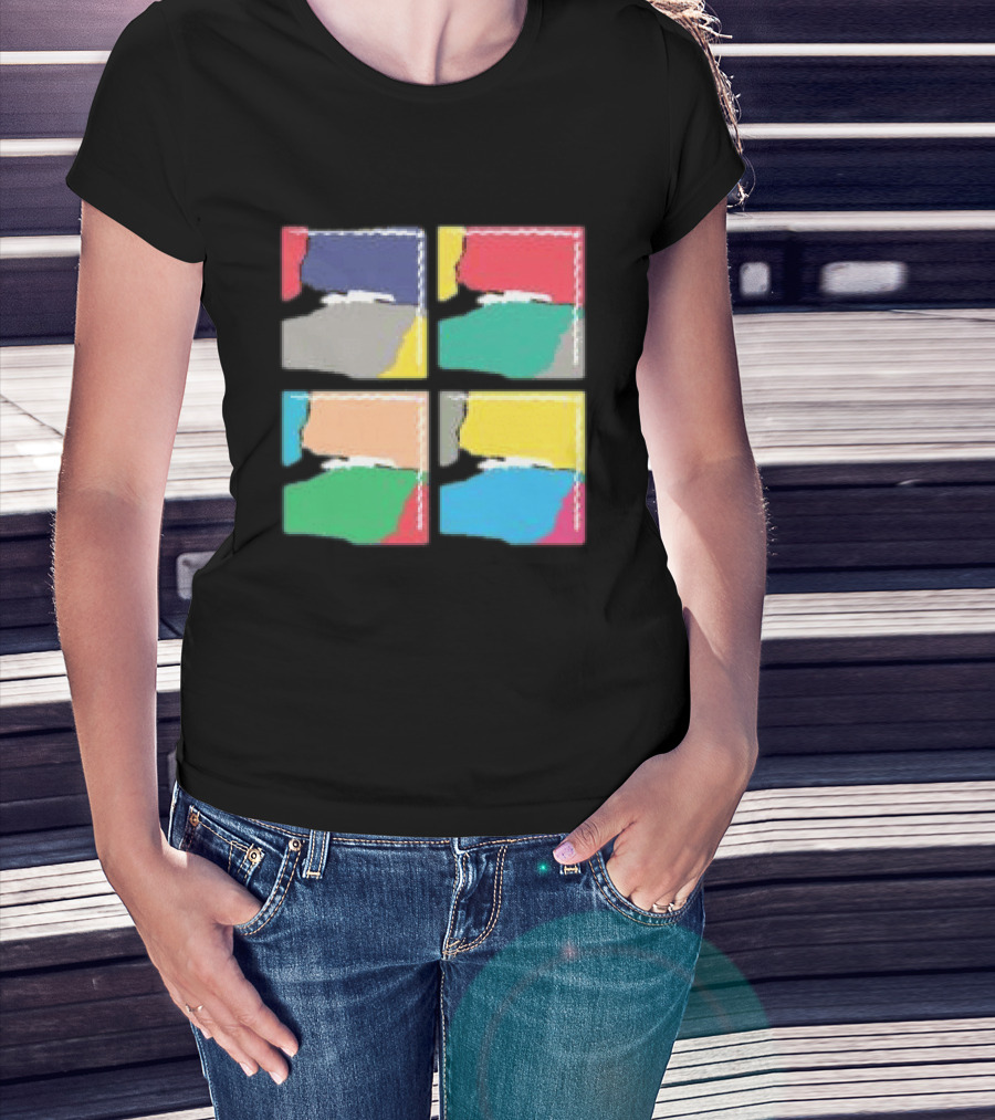 Genesis Abacab 45th Anniversary Multicolor Blocks T-Shirt