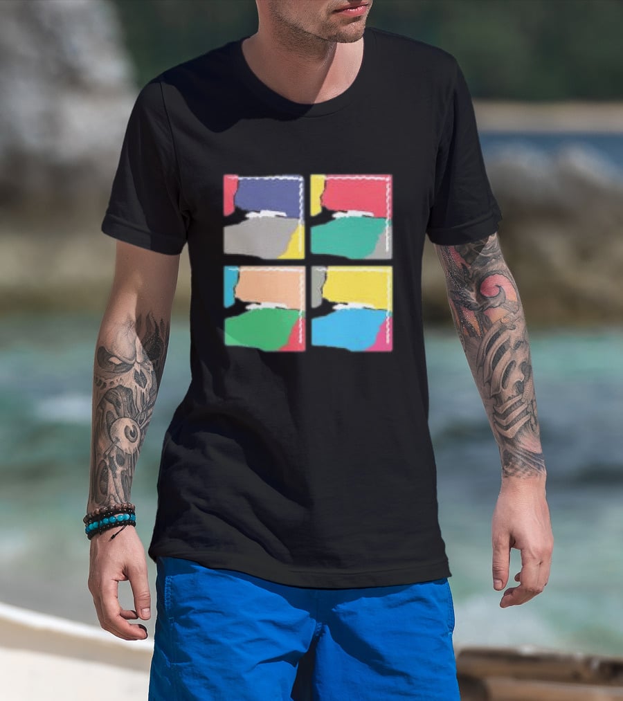 Genesis Abacab 45th Anniversary Multicolor Blocks T-Shirt