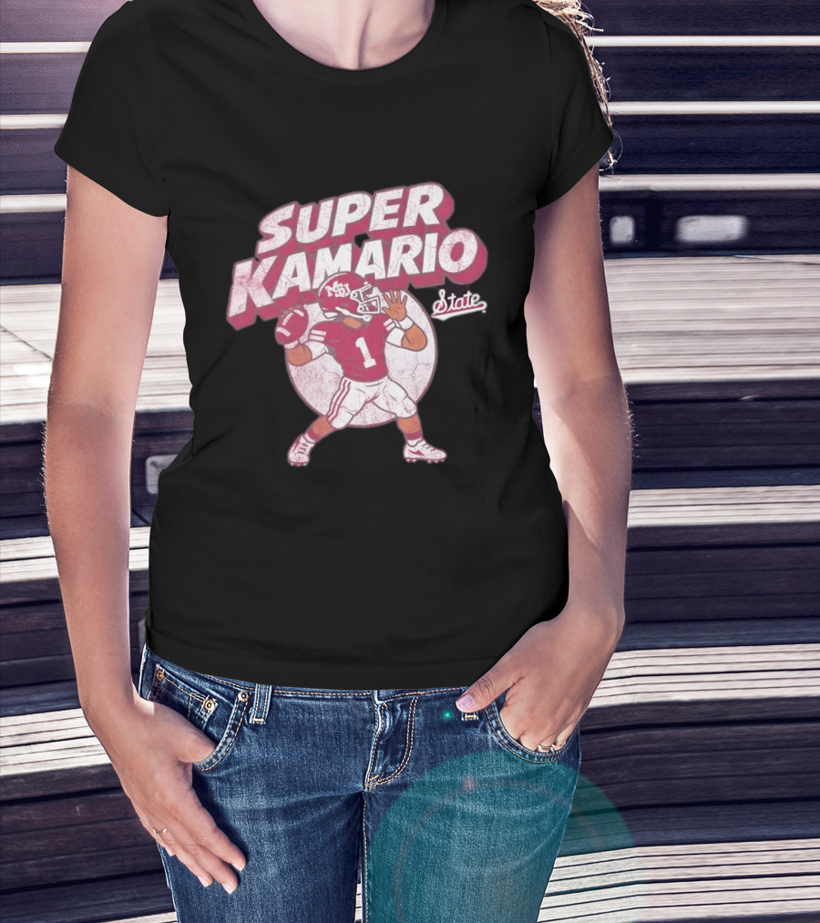 Super KaMario State No 1 Mississippi Bulldogs Football T-Shirt
