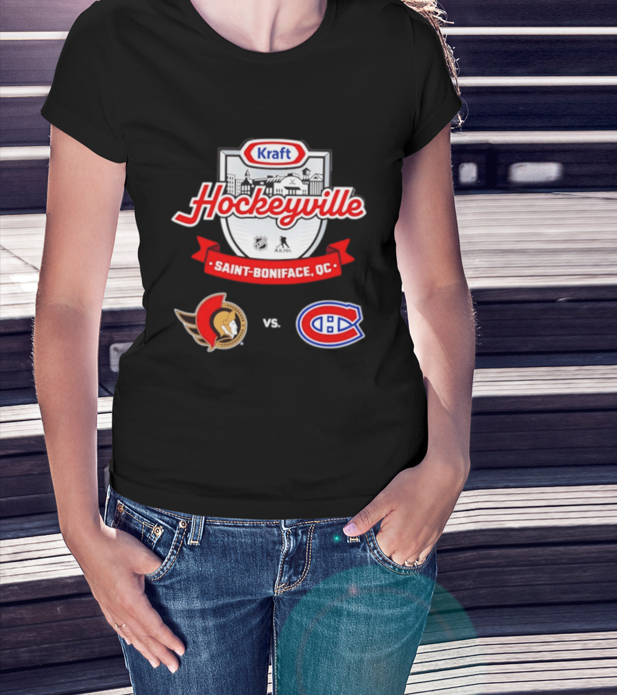 Kraft Hockeyville Saint Boniface QC Ottawa Senators Vs Montreal Canadiens NHL AHL Matchup T-Shirt