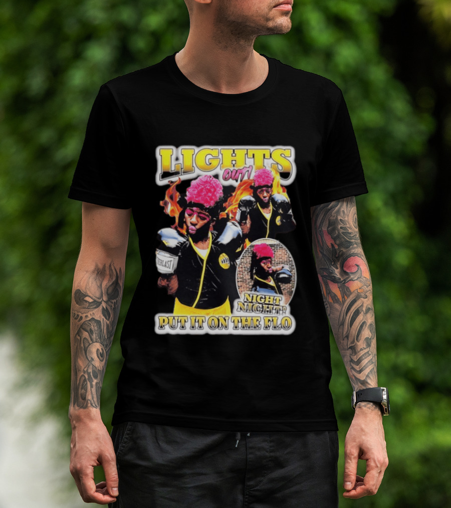 Laquanda Lights Out Night Night Put It On The Flo Boxing Gloves T-Shirt