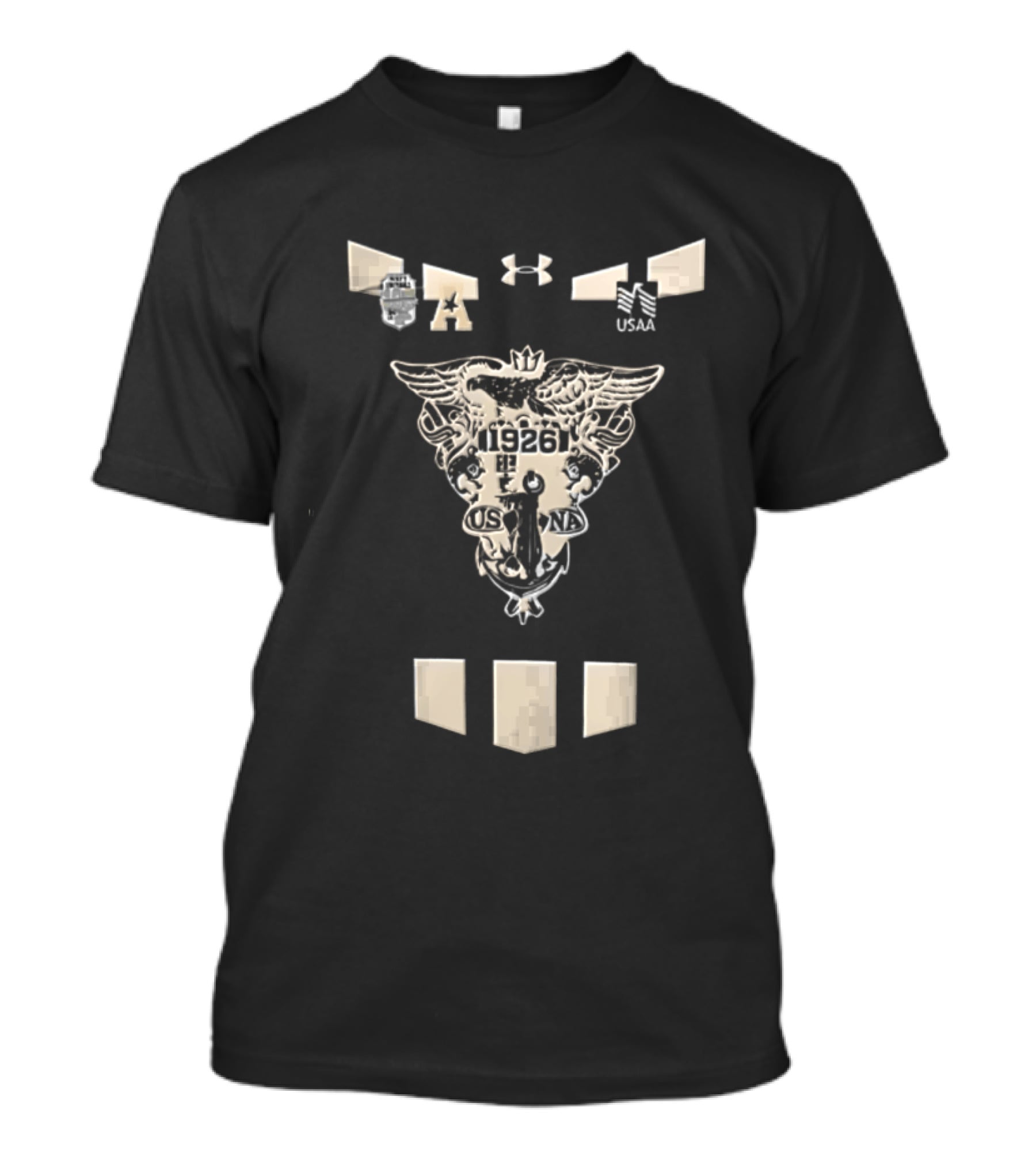 Under Armour Navy Football 1926 Crest Design NCAA T-Shirt