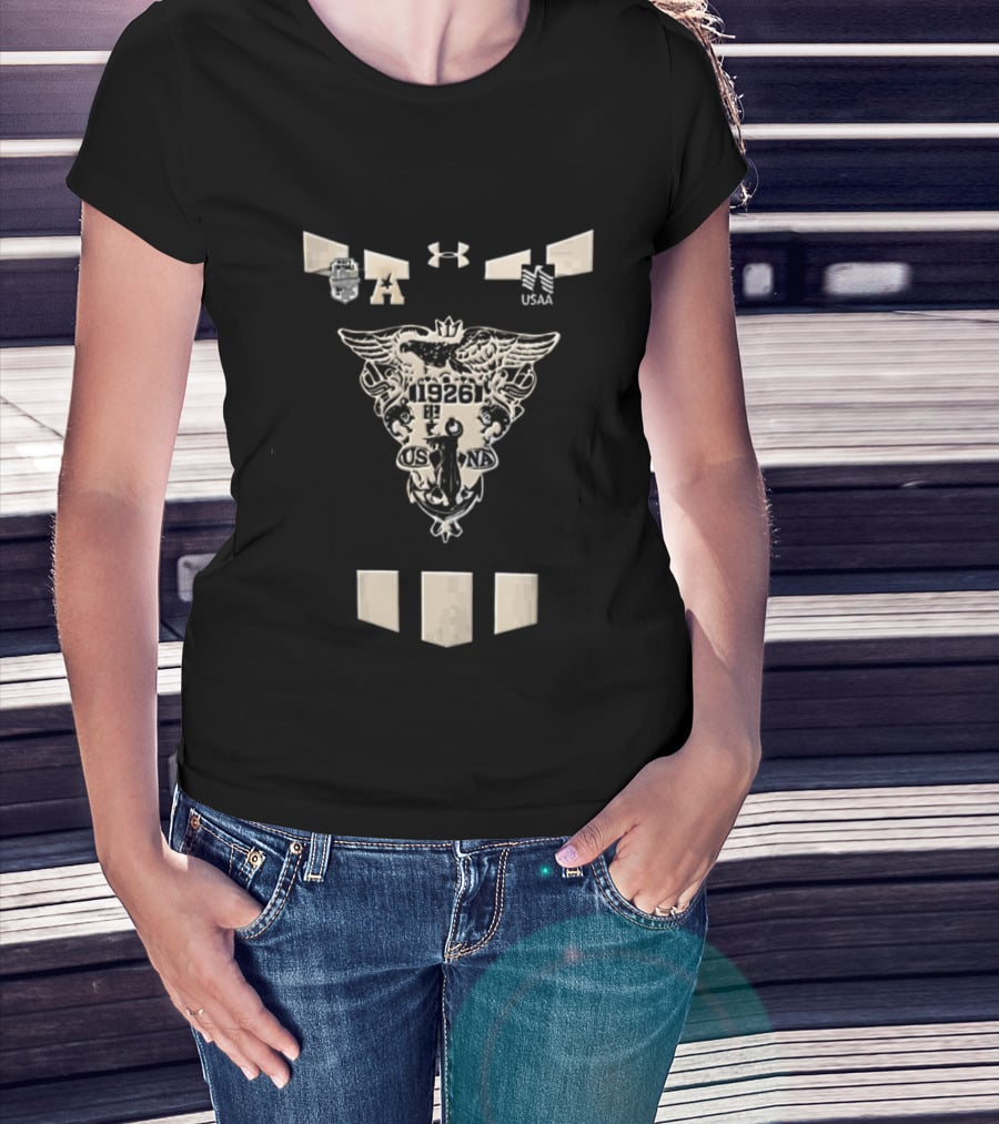 Under Armour Navy Football 1926 Crest Design NCAA T-Shirt
