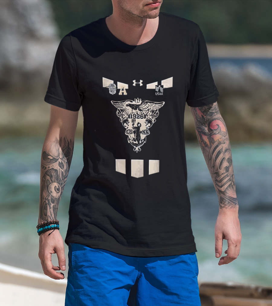 Under Armour Navy Football 1926 Crest Design NCAA T-Shirt