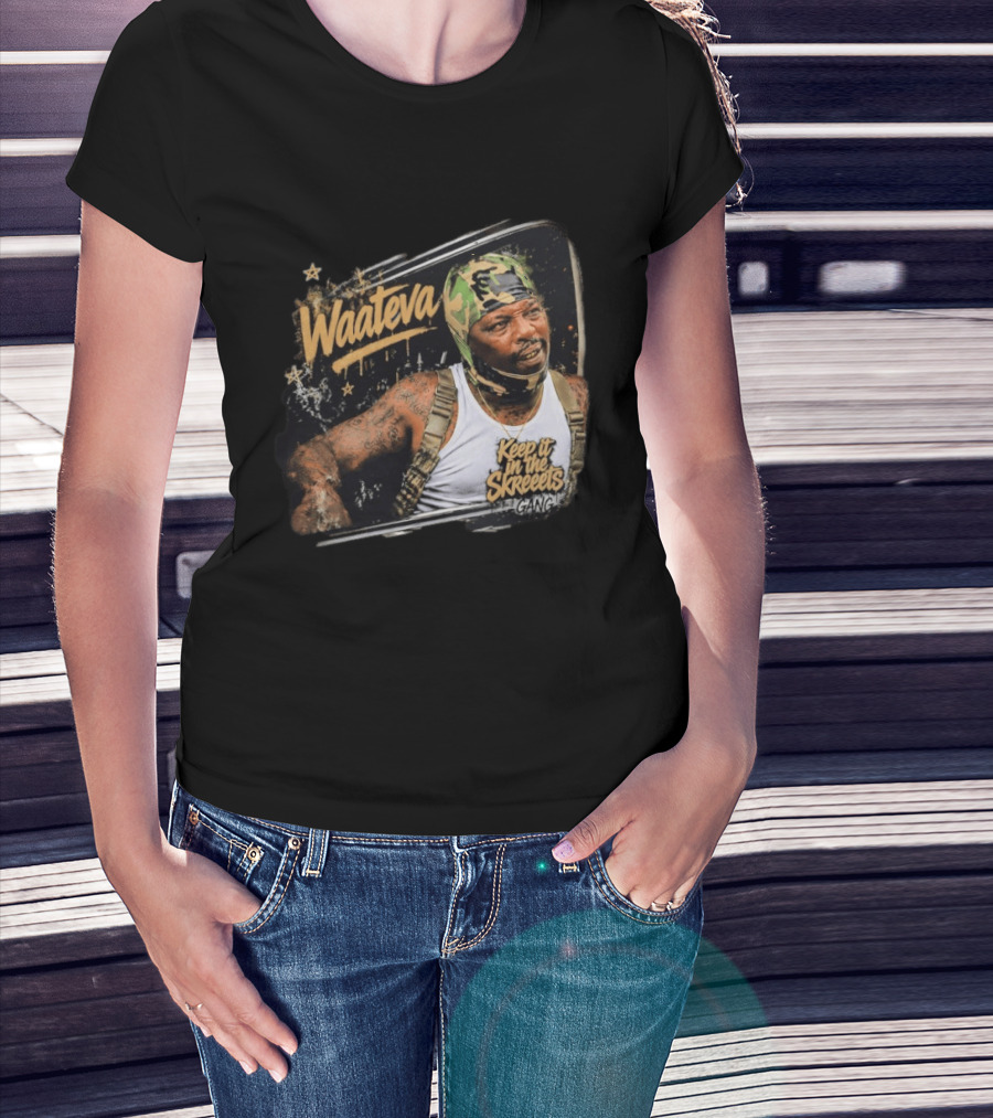 Waateva Keep It In The Skreeets Gang Camouflage Bandana T-Shirt