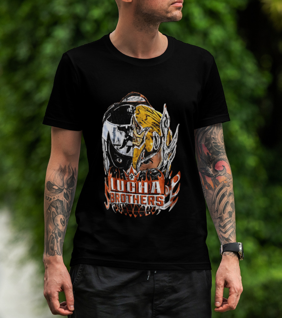 Lucha Brothers WWE Big Head Mask T-Shirt