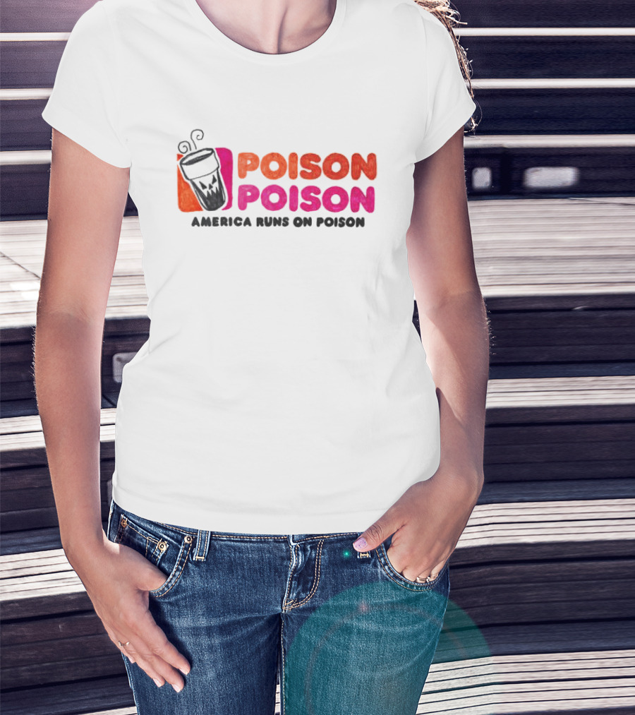 Asspizza Store America Runs On Poison Drinking Cup T-Shirt