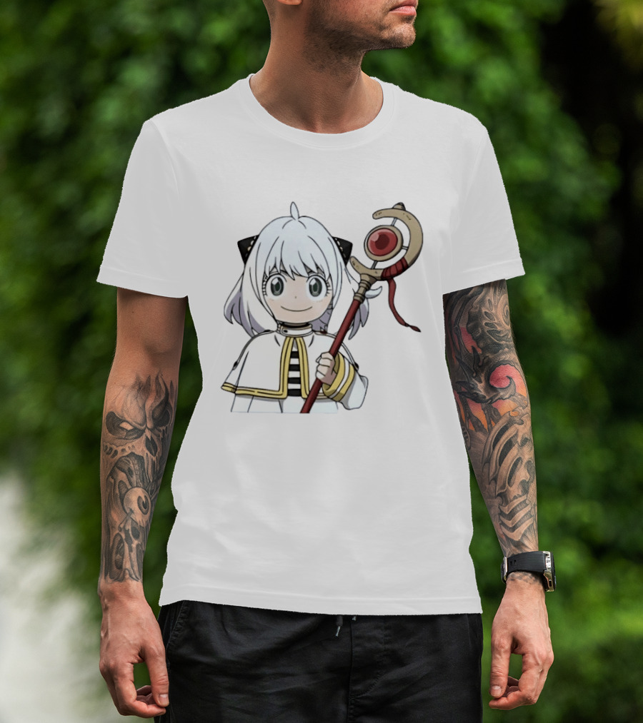 Spy X Family X Frieren Beyond Journey's End Anya Slayer Crossover Anime T-Shirt