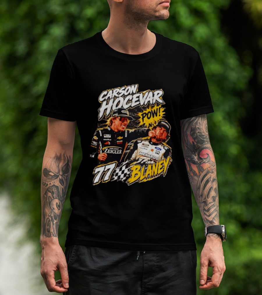 Carson Hocevar Pow Ryan Blaney 77 Menards Racing T-Shirt