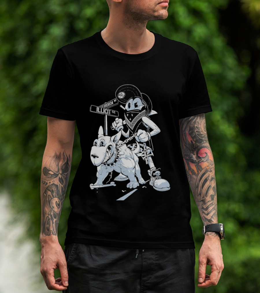 Redrat Illicit Menace Retro Cartoon Adventure T-Shirt