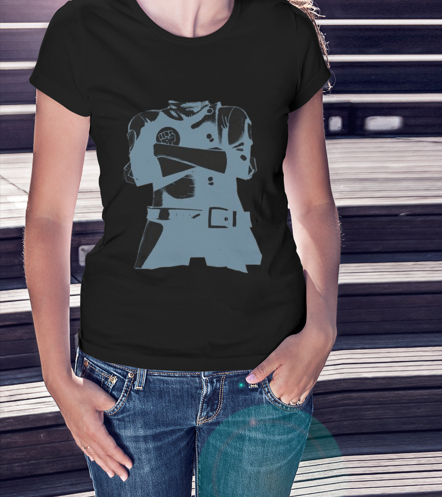 Gorillaz Store Stylo Hood Black Fist T-Shirt