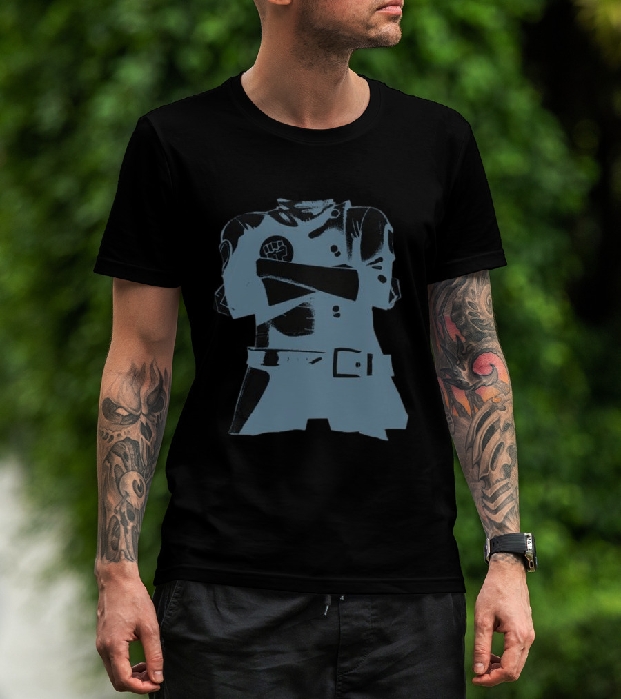 Gorillaz Store Stylo Hood Black Fist T-Shirt