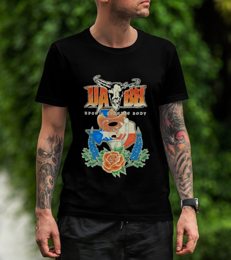 Upon A Burning Body UABB Sandy Texas Flag Animation T-Shirt