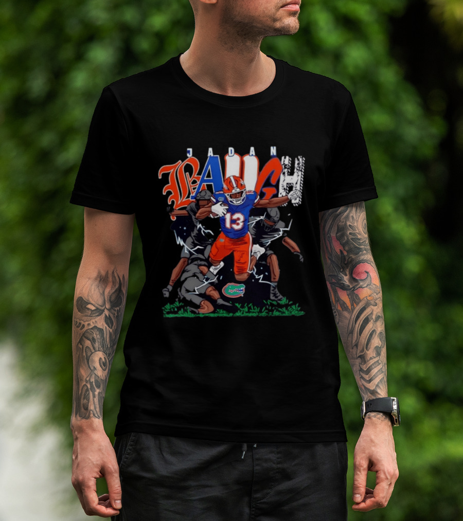 Florida Gators Jadan Baugh No 13 NCAA Football Caricature T-Shirt