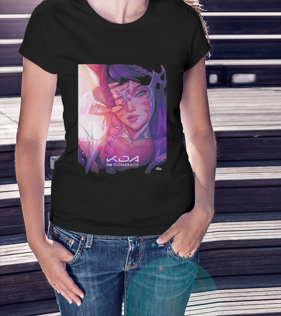 Ahri KDA The Comeback Arcane League Of Legends By Nikkotari T-Shirt