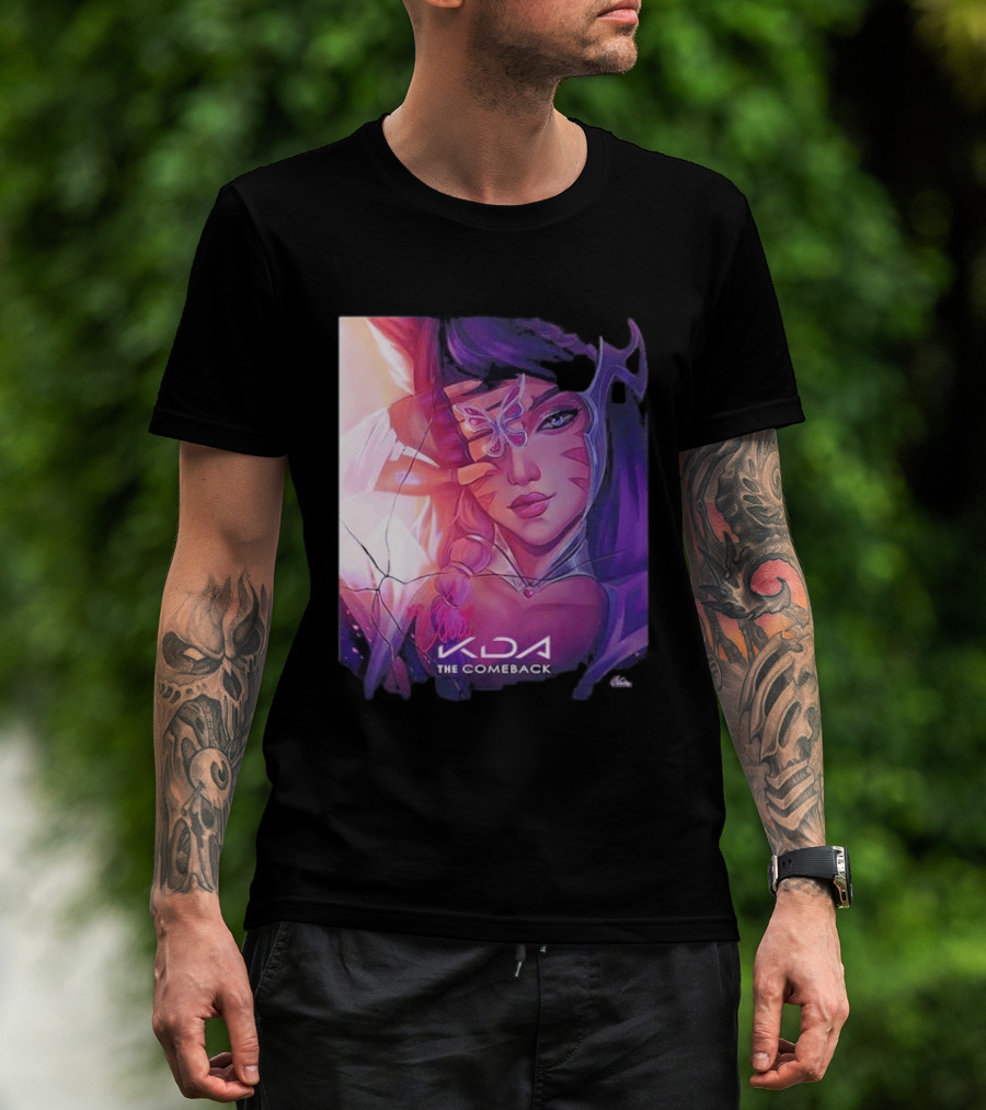 Ahri KDA The Comeback Arcane League Of Legends By Nikkotari T-Shirt