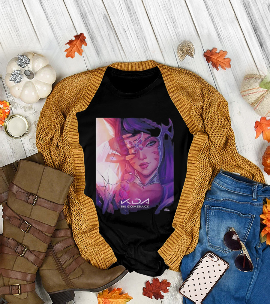 Ahri KDA The Comeback Arcane League Of Legends By Nikkotari T-Shirt