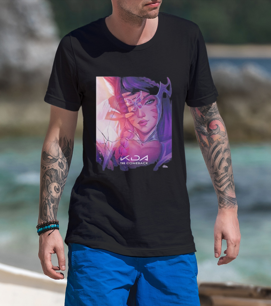 Ahri KDA The Comeback Arcane League Of Legends By Nikkotari T-Shirt