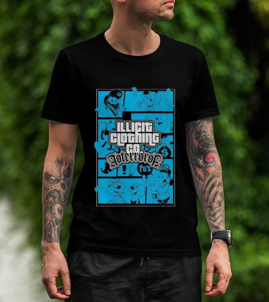 Illicit Clothing Co Afterror FU$ T-Shirt