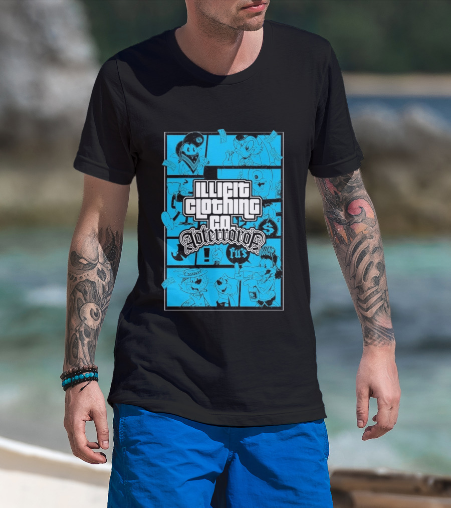 Illicit Clothing Co Afterror FU$ T-Shirt