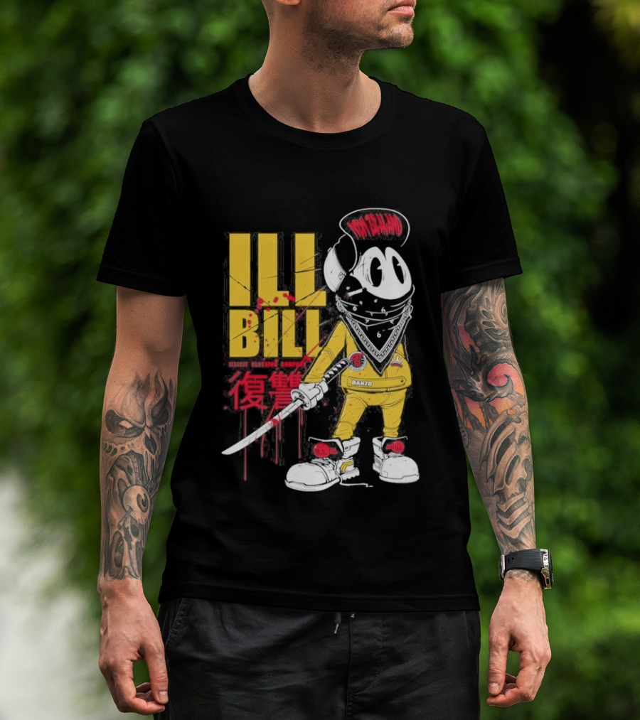 Ill Bill Redrat Illicit Drippy Character With Red And Yellow Details T-Shirt