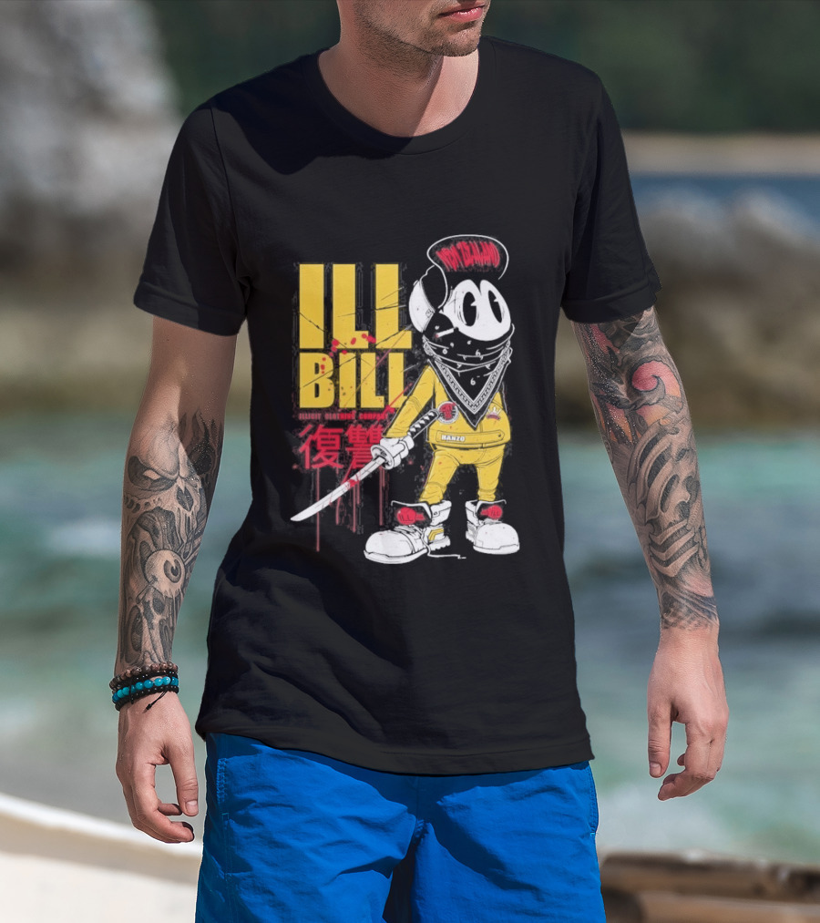 Ill Bill Redrat Illicit Drippy Character With Red And Yellow Details T-Shirt