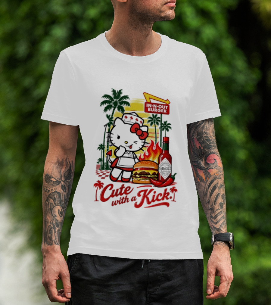 Hello Kitty In N Out Tabasco Cutie With A Kick Burger T-Shirt
