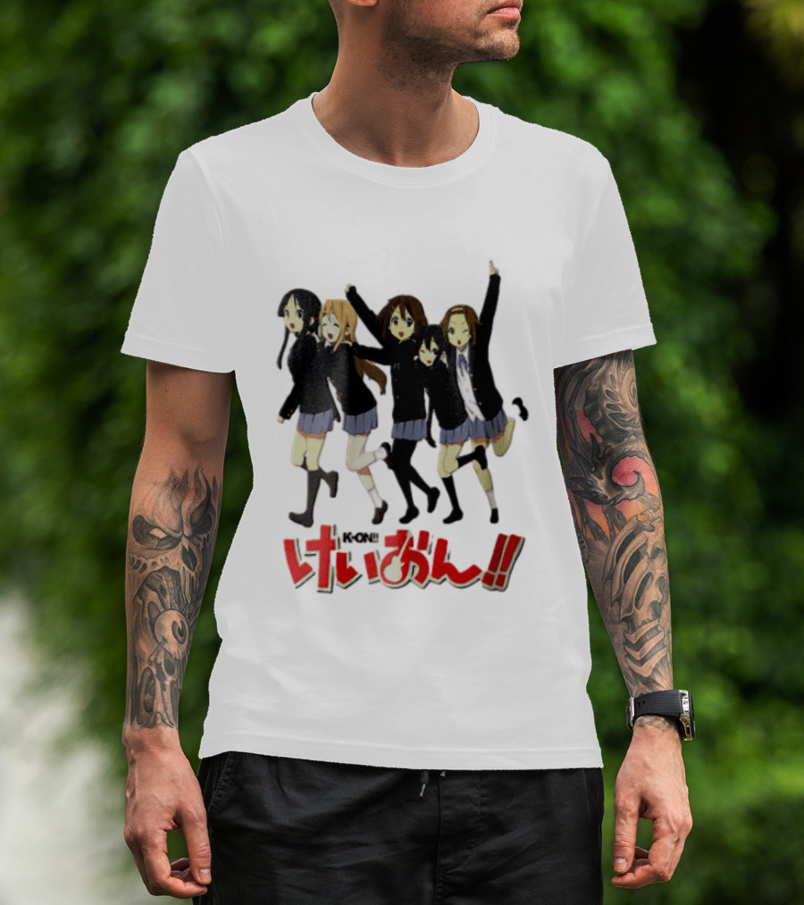 K On Five Anime Girls Jumping Together T-Shirt