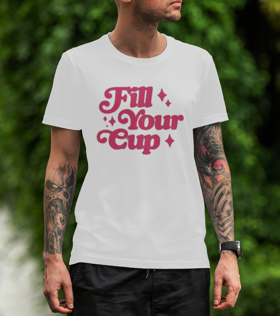 Swig Store Fill Your Cup Tan Camo T-Shirt