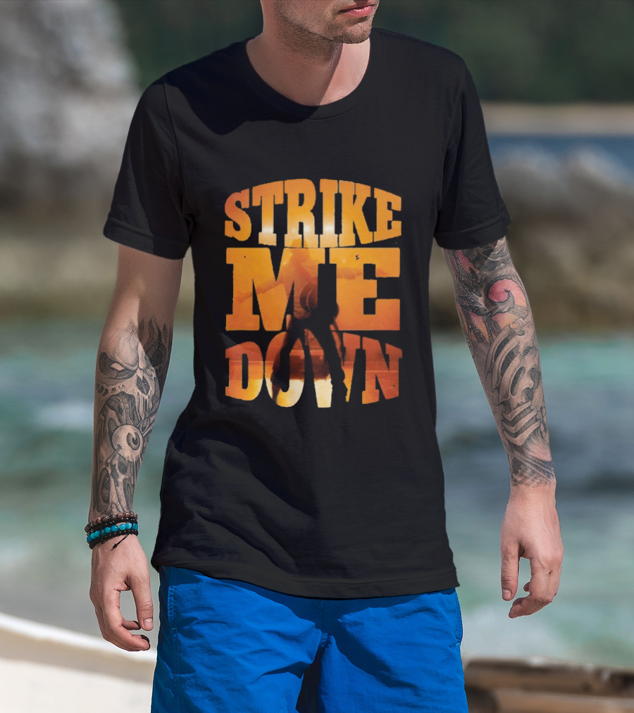 Charles Wesley Godwin Strike Me Down Burnt Orange Cowboy T-Shirt