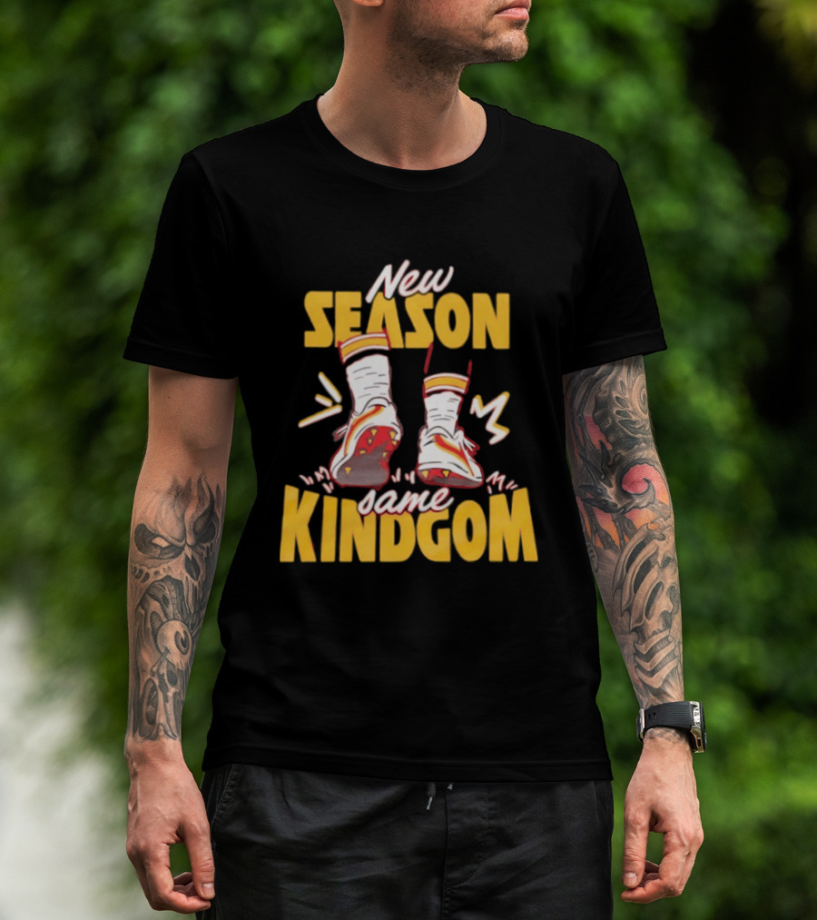 New Season Same Kingdom Kansas City Chiefs Socks And Cleats T-Shirt