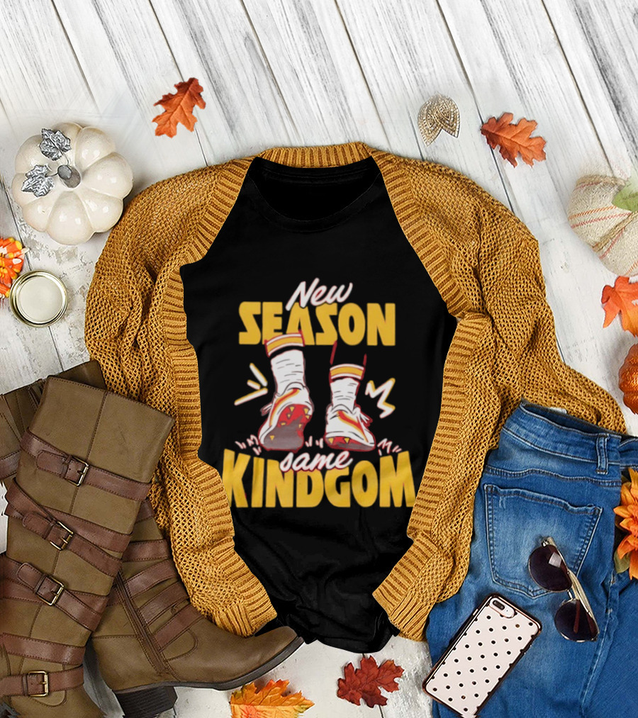 New Season Same Kingdom Kansas City Chiefs Socks And Cleats T-Shirt