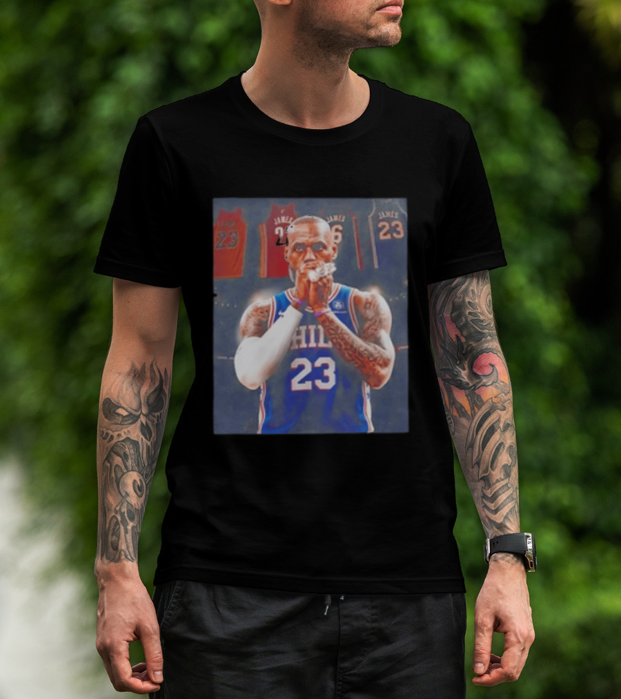 LeBron James Rings Los Angeles Lakers 23 Jerseys 76ers 23 T-Shirt
